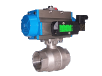 A ball valve of pneumatic silk